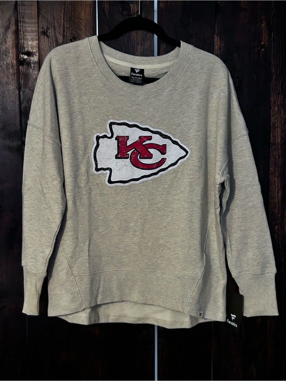 Fanatics KC Chiefs Oversized Sweatshirt NWT